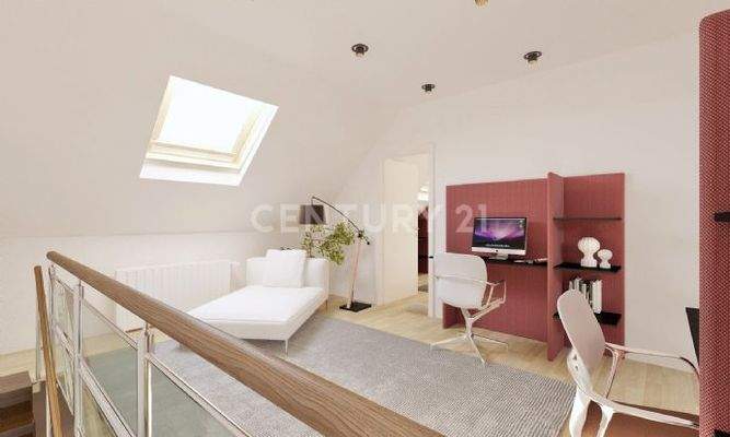 Visualisierung Wohnung 1 OG  Bu¨ro 