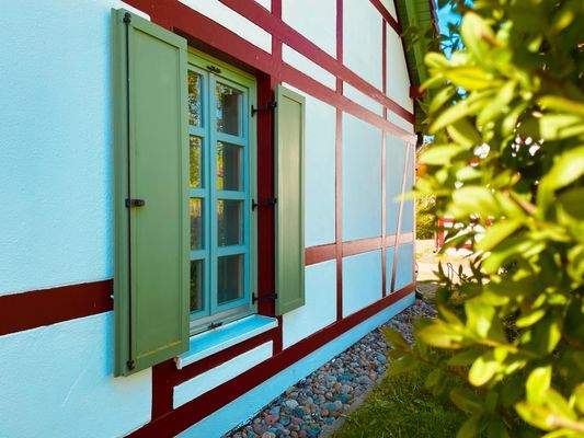 Ferienhaus, Seitenansicht