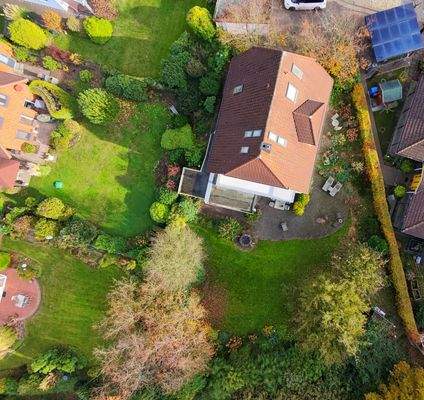 Hausansicht aus der Vogelperspektive