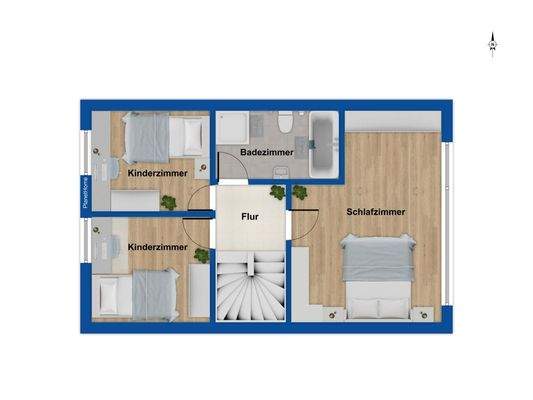 Grundriss Obergeschoss