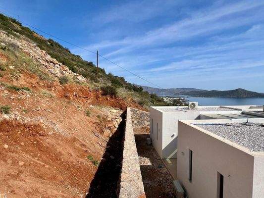 Kreta, Schisma Eloundas: Villa mit 3 Schlafzimmern und Pool bietet einen atemberaubenden Meerblick auf Elounda