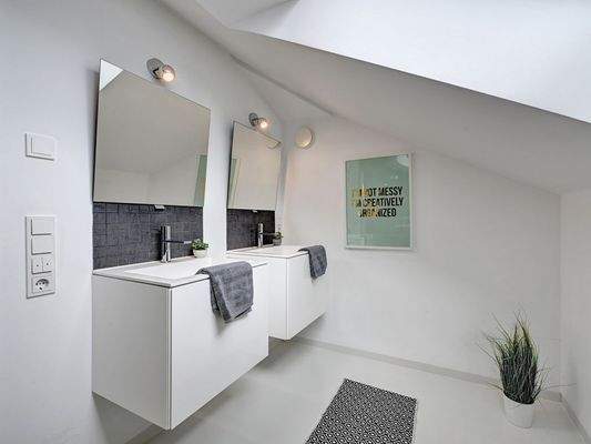 Zeitlose Eleganz im Kinder- oder Gästebad