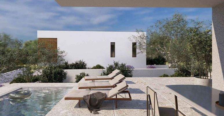 Blick auf das geplante Grundstück