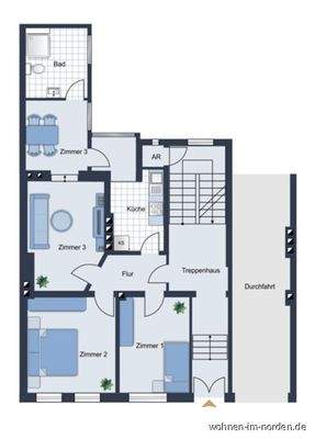 Grundriss Weißenburgstraße 42 Kiel