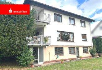 Gartenansicht mit 2 Balkonen