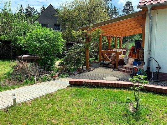 Blick auf die Terrasse