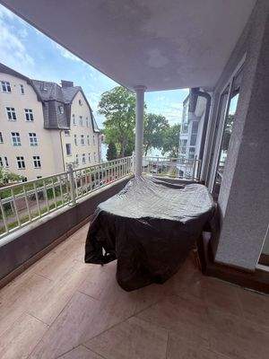 Balkon mit Blick auf die Dahme