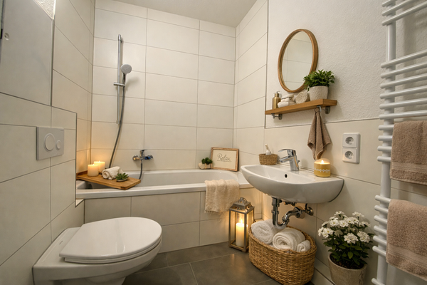 Badezimmer mit Wanne