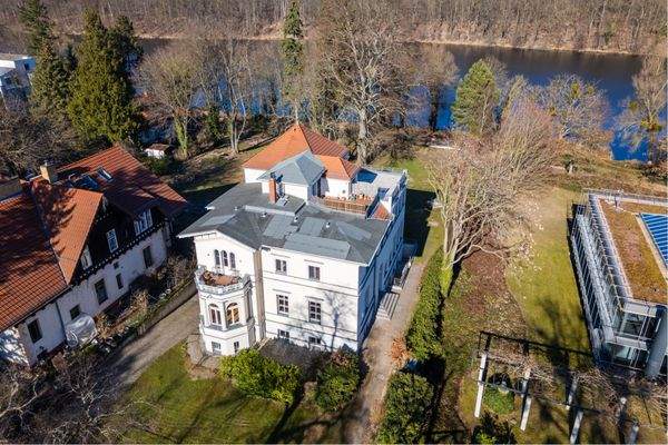 Landscaped garden with view