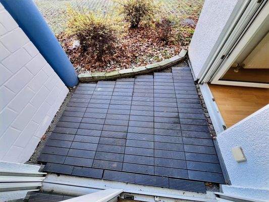 Terrasse am Schlafzimmer