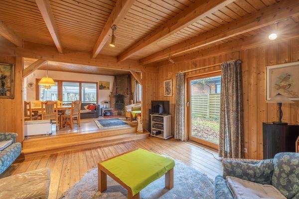 Blick aus dem Wohnbereich