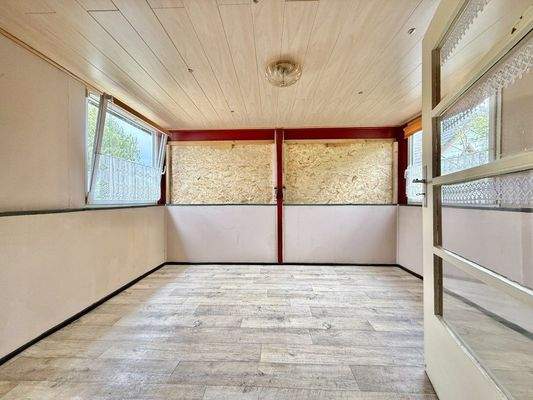 Veranda im Obergeschoss