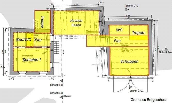 Alternativ  3 Sanierungsentwürfe oder als Neubau