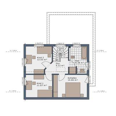 Grundriss Obergeschoss