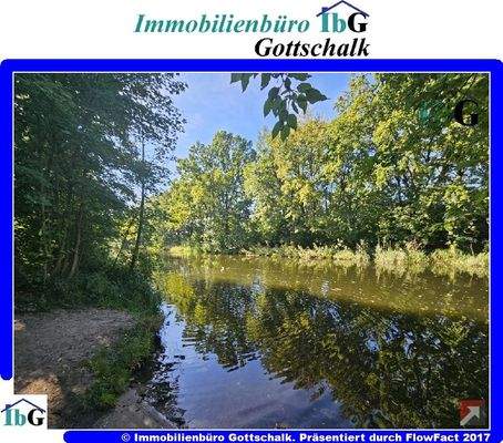 Angelplatz und Badestelle direkt vor der Tür