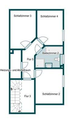 Grundriss Skizze 2. OG