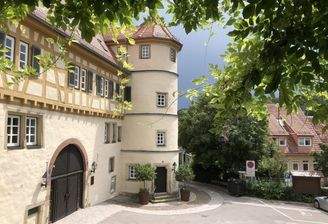 Blick vom Balkon