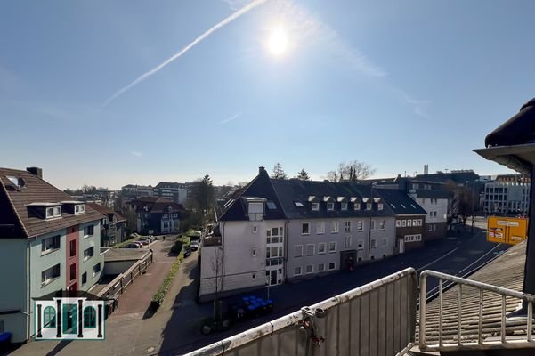 Blick vom vorderen Balkon