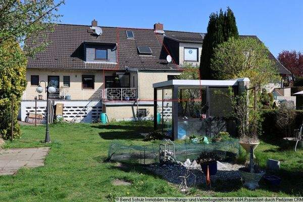 06 Objektansicht Rückseite - Nachbarswohnung rot markiert