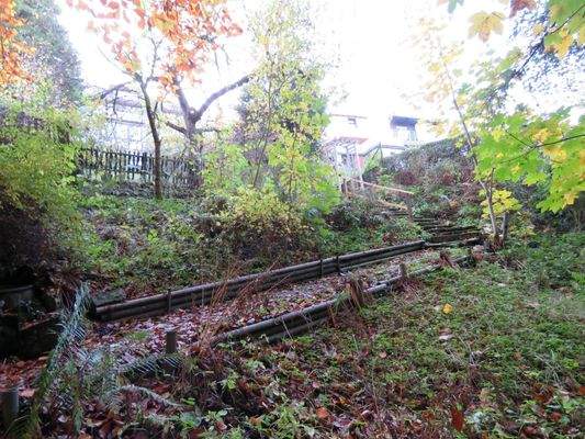 befestigter Gartenzugang 