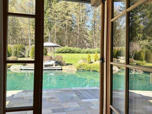 Poolblick Küche klei