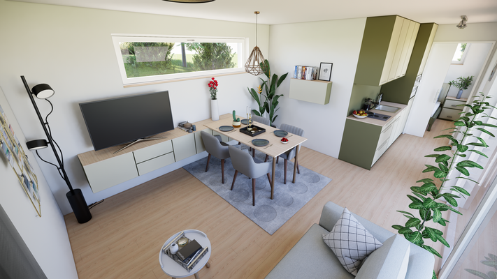 Interieur olivgrün - Wohnen_Küche