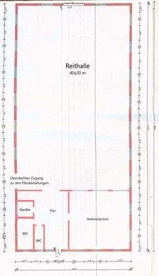 Grundriss Reitahlle