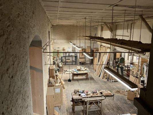 Werkstatt Ansicht v. oben