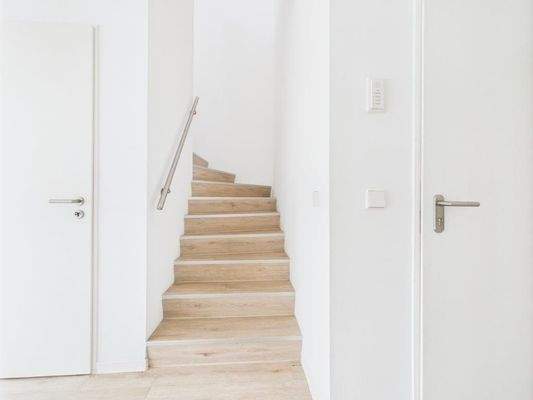 Treppe zum Staffelgeschoss