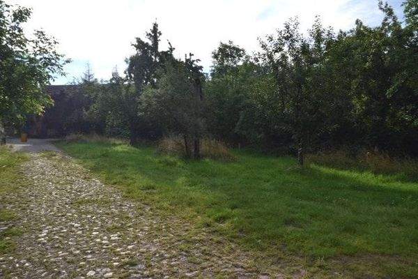 Hofeinfahrt Blick zum Stall