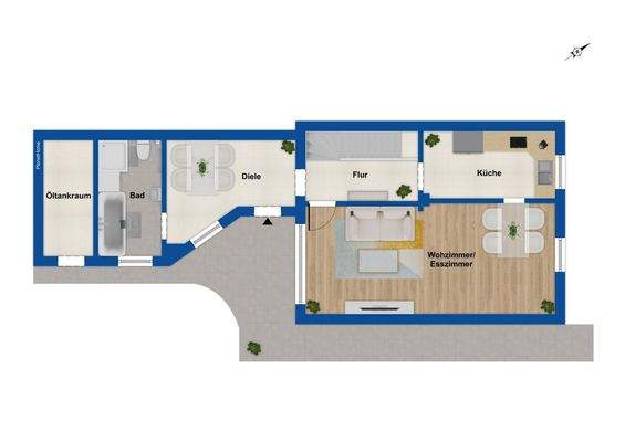 Grundriss - Erdgeschoss