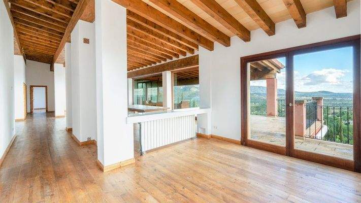 Villa mit Panoramablick zur Mieten in Ses Rotgetes, Esporlas. Mallorca