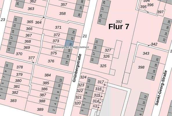 Planausschnitt_Flurkarte_Grünbergstr. 20