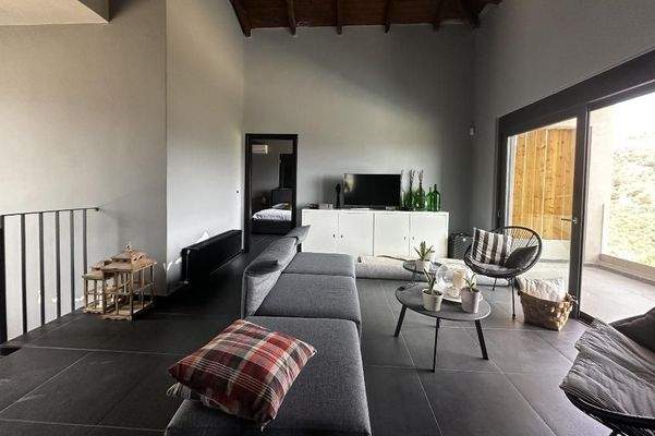 Kreta, Kolymvari: Moderne Luxusvilla mit atemberaubender Aussicht und privatem Pool zum Verkauf