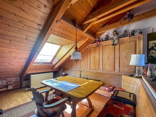 gemütliche Ecke im Dachstudio