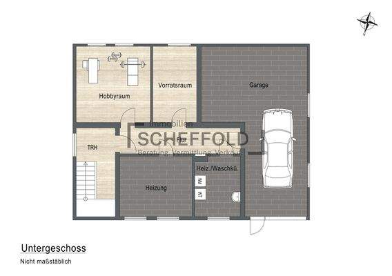 Grundriss Untergeschoss (Keller)