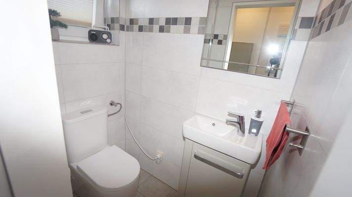 das moderne Gäste-WC