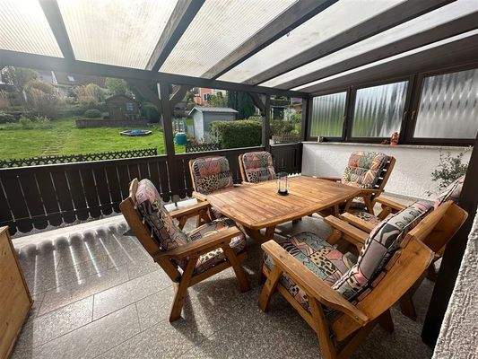 Überdachte Terrasse