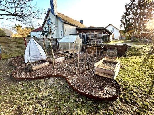 Gemüsegarten Winter