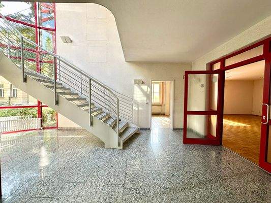 Treppe vom Erdgeschoss ins Obergeschoss