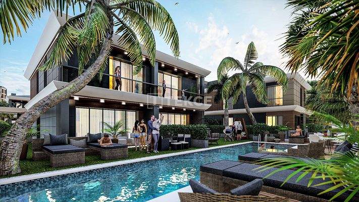 4-Bedroom Villas with Pool in Antalya Muratpaşa