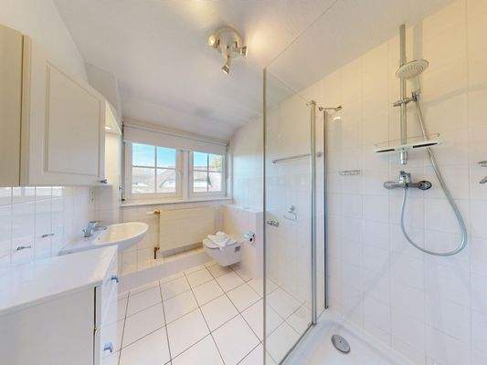 Tageslicht-Duschbad im Dachgeschoss - Wohnung 3