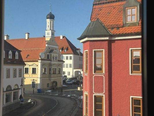 Blick aus dem Wohnungsfenster