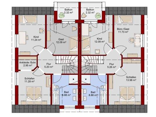Grundriss Dachgeschoss