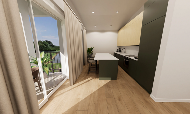 Dachgeschosswohnung Küche