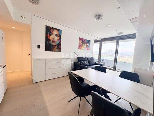 Attraktiv gestalteter Essplatz