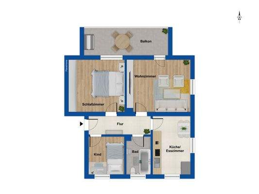 Grundriss 2. Obergeschoss