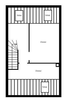 Grundriss Spitzboden - nicht Maßstabsgerecht