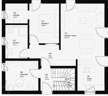 Wohnung im Erdgeschoss