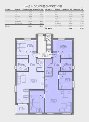 Wohnung 5 + 6 im OBergeschoss